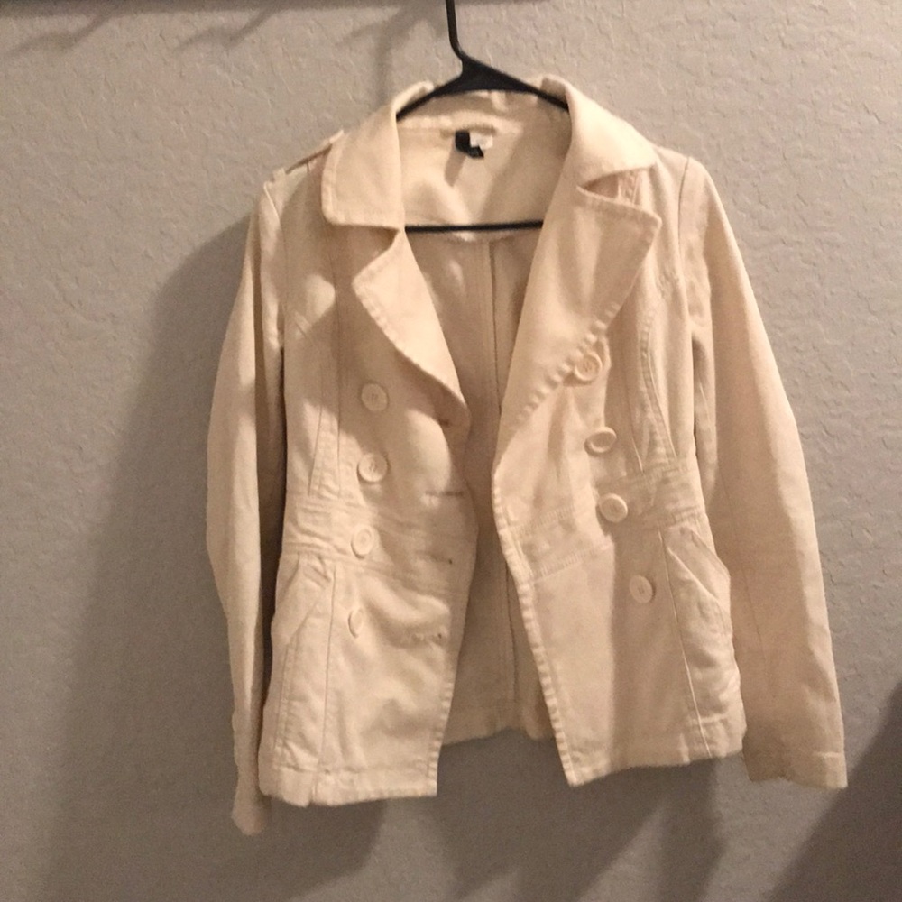 White corduroy jacket